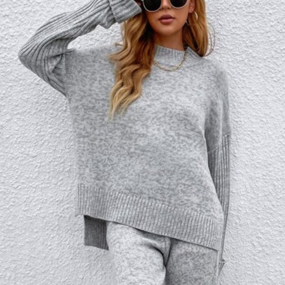 GET YOUR COMFY ON 2 piece Sweater & Pant Knit Swea - Picture 4 of 6